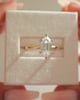 18k Yellow Gold / Platinum | 12x6mm Elongated Hexagon Moissanite | Lab Diamond side stones