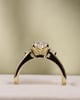 18k Yellow Gold | 1.4ct - F - VS1 Oval Lab Diamond | Lab Diamond side stones