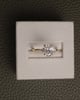 18k Yellow Gold | 1.51ct - F - VVS2 Oval Lab Diamond | Lab Diamond side stones