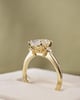 18k Yellow Gold | 2.07ct - D - VS1 Oval Lab Diamond | Lab Diamond side stones