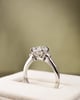 Platinum | 1.57ct - F - VVS2 Oval Lab Diamond | Lab Diamond side stones