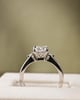 Platinum | 1.57ct - F - VVS2 Oval Lab Diamond | Lab Diamond side stones