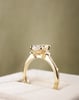 18k Yellow Gold | 1.57ct - D - VVS2 Oval Lab Diamond | Lab Diamond side stones