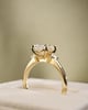 18k Yellow Gold | 2.08ct - E - VVS2 Oval Lab Diamond | Lab Diamond side stones