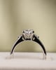Platinum | 1.37ct - E - VVS2 Oval Lab Diamond | Lab Diamond side stones