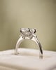 Platinum | 2.02ct - F - VVS2 Oval Lab Diamond | Lab Diamond side stones