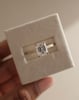 18k Yellow Gold / Platinum | 9x7mm Emerald Moissanite | Lab Diamond side stones