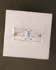 Platinum | 1.55ct - F - VVS2 Emerald Lab Diamond | Lab Diamond side stones