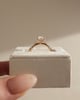 18k Rose Gold | 9x6.5mm Oval Moissanite | Lab Diamond side stones