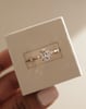 18k Rose Gold | 8x6mm Oval Moissanite | Lab Diamond side stones