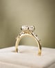 18k Yellow Gold | 2.09ct - E - VS1 Elongated Cushion Lab Diamond | Lab Diamond side stones