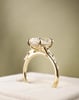 18k Yellow Gold | 3.4ct - E - VS1 Elongated Cushion Lab Diamond | Lab Diamond side stones