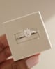 Platinum | 8x6mm Radiant Moissanite | Lab Diamond side stones