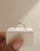 18k Rose Gold / Platinum | 8.5x6.5mm Radiant Moissanite | Lab Diamond side stones