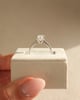 Platinum | 10x7mm Oval Moissanite | Lab Diamond side stones