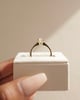 18k Yellow Gold | 8x6mm Oval Moissanite | Lab Diamond side stones