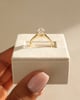 18k Yellow Gold | 9x6.5mm Oval Moissanite