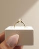 18k Yellow Gold | 8x6mm Oval Moissanite