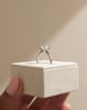 Platinum | 9x6.5mm Oval Moissanite