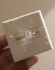 Platinum | 9x6.5mm Oval Moissanite