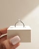 Platinum | Low Set | 9x6.5mm Oval Moissanite | Lab Diamond side stones
