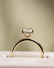 18k Yellow Gold | High Set | 2.35ct - F - VS1 Oval Lab Diamond | Lab Diamond side stones