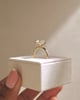 18k Yellow Gold | High Set | 2.35ct - E - VS1 Oval Lab Diamond | Lab Diamond side stones
