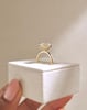 18k Yellow Gold | High Set | 2.52ct - E - VVS2 Oval Lab Diamond | Lab Diamond side stones
