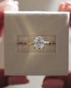 18k Yellow Gold / Platinum | Low Set | 8x6mm Oval Moissanite | Lab Diamond side stones