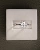 Platinum | Low Set | 9x6.5mm Oval Moissanite | Lab Diamond side stones