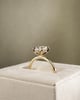 18k Yellow Gold | High Set | 2.05ct - D - VVS2 Oval Lab Diamond | Lab Diamond side stones