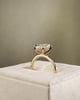 18k Yellow Gold | High Set | 2.58ct - D - VS1 Oval Lab Diamond | Lab Diamond side stones