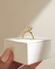 18k Yellow Gold | High Set | 2.08ct - E - VVS2 Oval Lab Diamond | Lab Diamond side stones