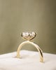 18k Yellow Gold | High Set | 2.04ct - D - VVS2 Oval Lab Diamond | Lab Diamond side stones