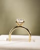 18k Yellow Gold | High Set | 2.52ct - D - VVS2 Oval Lab Diamond | Lab Diamond side stones