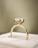 18k Yellow Gold | High Set | 2.52ct - D - VVS2 Oval Lab Diamond | Lab Diamond side stones