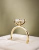 18k Yellow Gold | High Set | 2.61ct - D - VS1 Oval Lab Diamond | Lab Diamond side stones