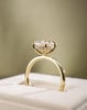 18k Yellow Gold | High Set | 2.78ct - F - VS1 Oval Lab Diamond | Lab Diamond side stones