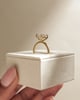 18k Yellow Gold | High Set | 2.53ct - D - VVS2 Oval Lab Diamond | Lab Diamond side stones