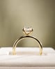 18k Yellow Gold | High Set | 2.02ct - D - VVS2 Oval Lab Diamond | Lab Diamond side stones