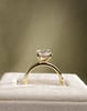 18k Yellow Gold | High Set | 2.43ct - E - VVS2 Oval Lab Diamond | Lab Diamond side stones