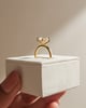 18k Yellow Gold | High Set | 2.51ct - D - VS1 Oval Lab Diamond | Lab Diamond side stones