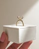 18k Yellow Gold | High Set | 2.23ct - D - VS1 Oval Lab Diamond | Lab Diamond side stones