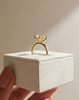18k Yellow Gold | High Set | 2.43ct - F - VS1 Oval Lab Diamond | Lab Diamond side stones
