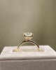 18k Yellow Gold | High Set | 2.4ct - D - VS1 Oval Lab Diamond | Lab Diamond side stones