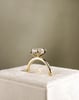 18k Yellow Gold | High Set | 2.01ct - E - VS1 Oval Lab Diamond | Lab Diamond side stones