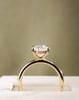 18k Yellow Gold | High Set | 2.51ct - D - VVS2 Oval Lab Diamond | Lab Diamond side stones