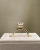 18k Yellow Gold | High Set | 2.56ct - D - VS1 Oval Lab Diamond | Lab Diamond side stones