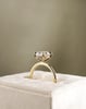 18k Yellow Gold | High Set | 2.56ct - D - VS1 Oval Lab Diamond | Lab Diamond side stones