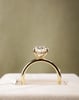 18k Yellow Gold | High Set | 2.25ct - F - VVS2 Oval Lab Diamond | Lab Diamond side stones